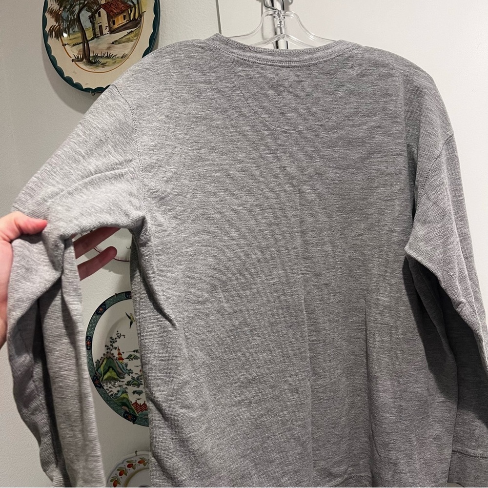 Tri Delta Button Down Henley Long Sleeve - Picture 6 of 6